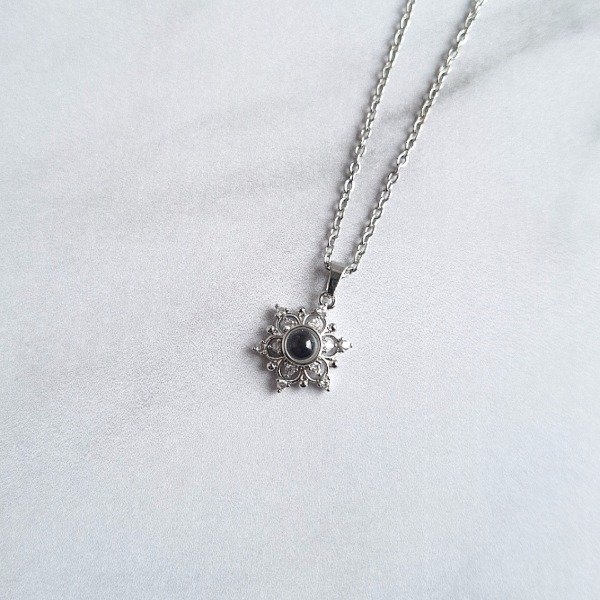 Producto - Collar "TE AMO EN 100 IDIOMAS" flor - 2