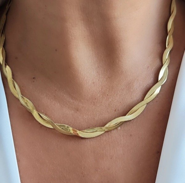 Producto - Cadena Trenzada doble Gold