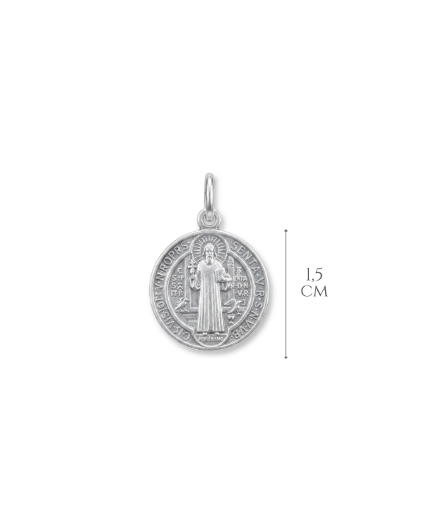Producto - Dije de Plata Medalla San Benito - 2