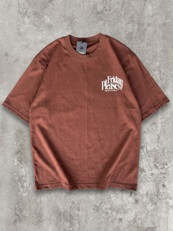 Producto - Remera Oversize Friday Marron - 1