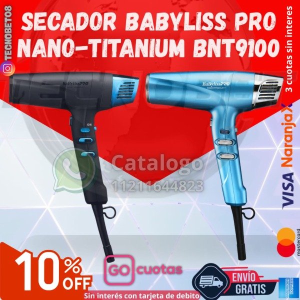 Producto - SECADOR DE PELO BABYLISSPRO NANOTITANIUM BNT9100