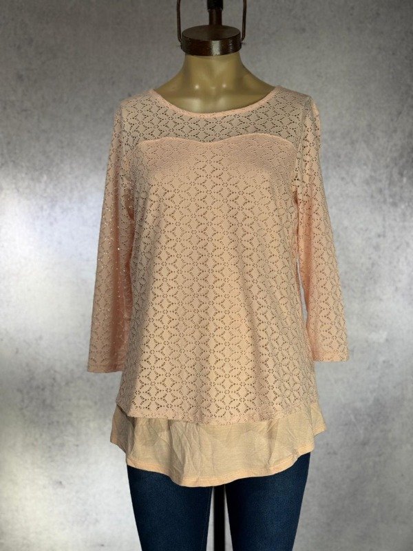 Producto - REMERA BRODERIE ELASTIZADO BORRADA IMPORTADA