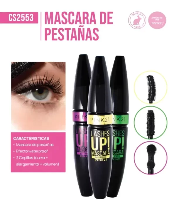 Producto - MASCARA DE PESTAÑAS WATERPROOF  - Pink 21