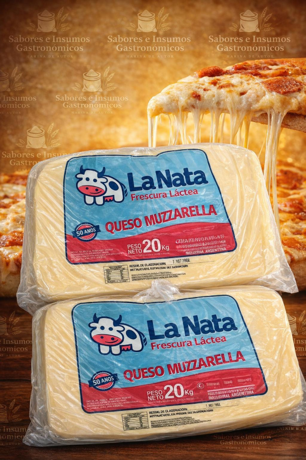 Producto - Muzzarela La nata en plancha x 20 kg