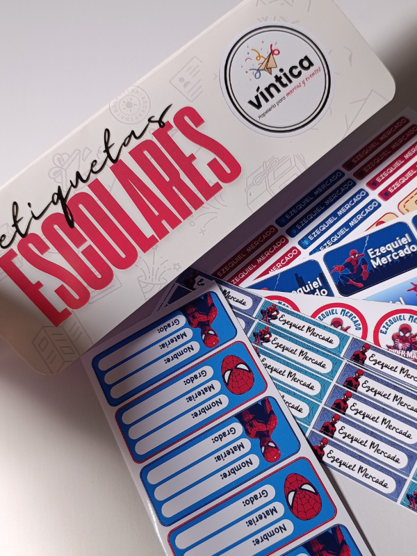 Producto - Etiquetas escolares