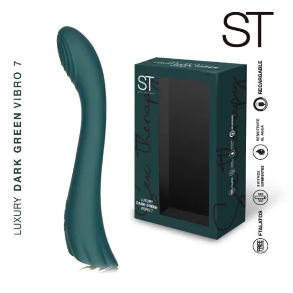 Producto - BUT VIBRADOR PUNTO G LUXURY DARK GREEN VIBRO 7