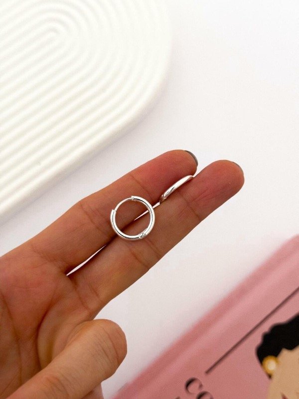 Producto - Argollas Simples 18mm Acero Blanco