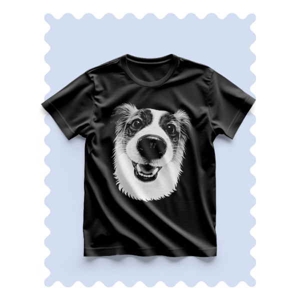 Producto - Remera personalizada de tu mascota - SOLO LA CARA