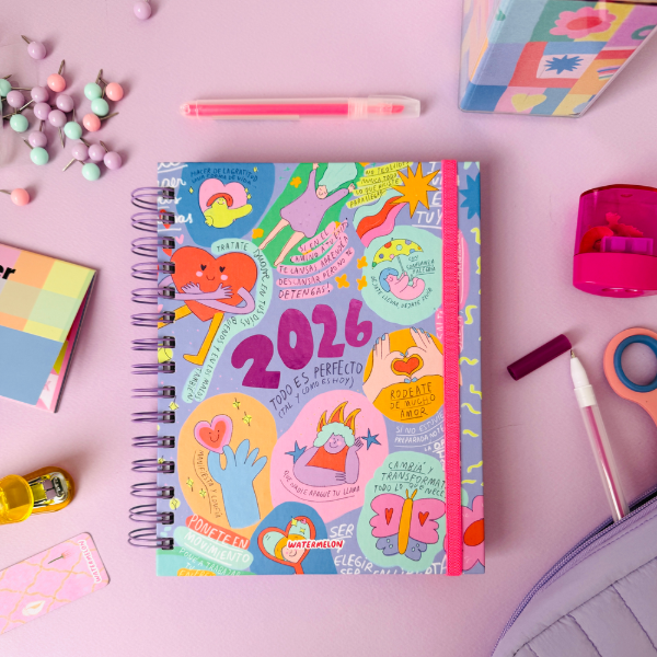 Producto - Agenda con horarios 2026 Todo es Perfecto