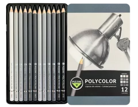 Producto - LAPIZ/COLOR PIZZINI POLYCOLOR x12u. GRISES