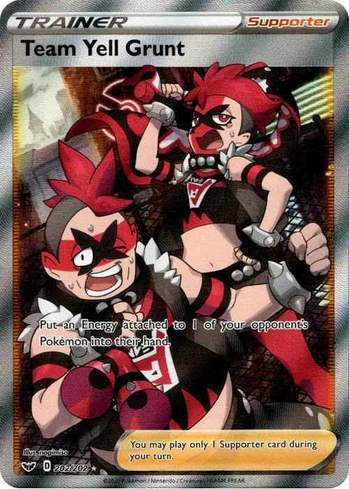 Producto - Team Yell Grunt Full Art - 202/202 - Sword and Shield - Holo