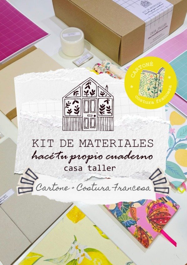 Producto - Kit Cartoné HACE TU PROPIO CUADERNO
