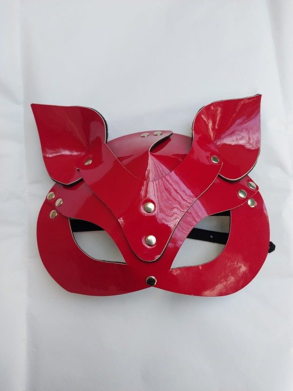 Producto - MASCARA DE GATITA - CHAROL ROJO
