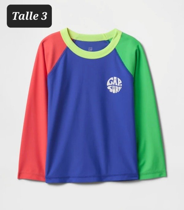 Remera uv gap talle 3 multicolor
