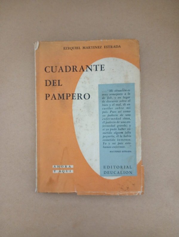 Producto - Cuadrante del pampero - Ezequiel Martínez Estrada - Deucalion 1956 1era Edición