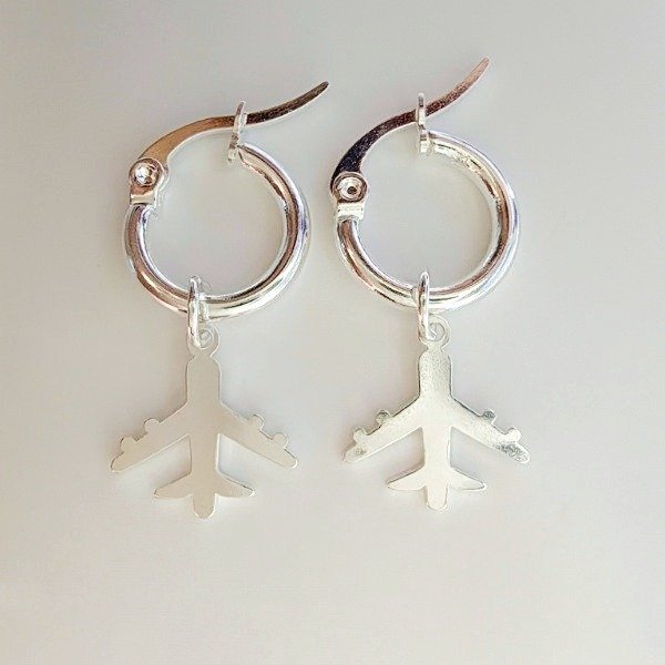 Producto - AROS ARGOLLA CON DIJE AVION