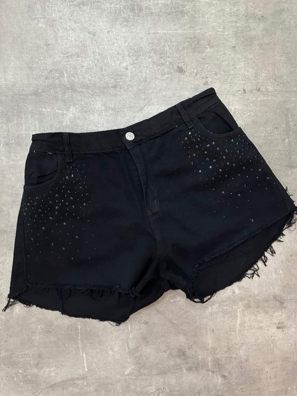 Producto - Short STRAS NEGRO