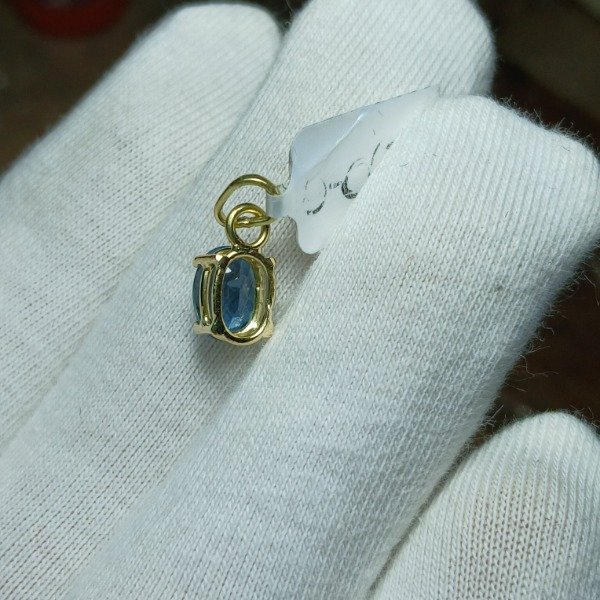Producto - Dije Oro 18 kt. con topacio london blue (tratado) - (sin cadena) - 2