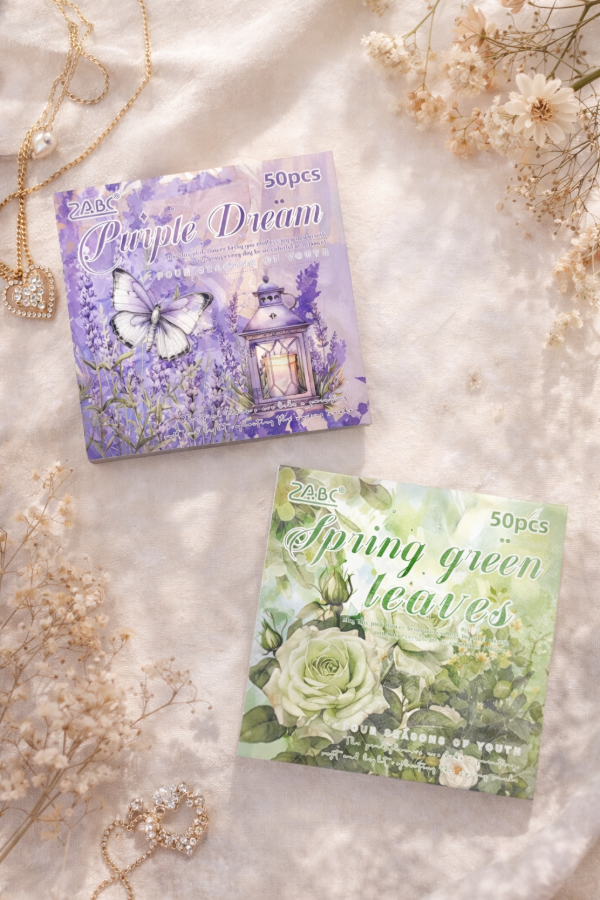 Producto - Libro de Stickers PET y Scrapbooking Florales