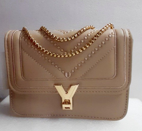 Producto - Cartera con cierre broche y cadena Q XBB03 DNB 10/25