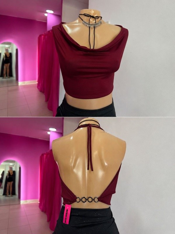 Producto - Top bordo cuello buche