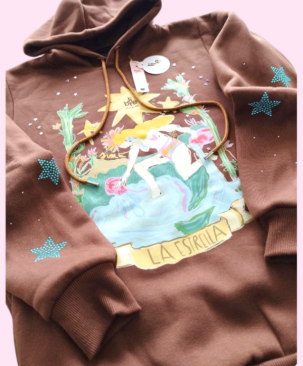 Producto - Buzo frisado TAROT "LA ESTRELLA" Último en talle M