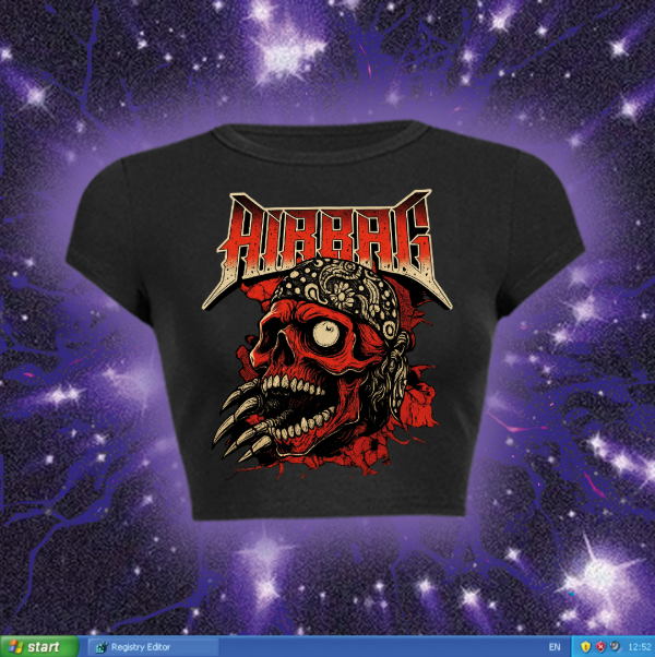 Producto - AIRBAG Calavera Roja baby tee