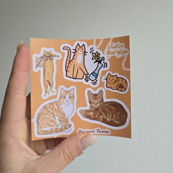 Producto - Planchita mini Gato naranja