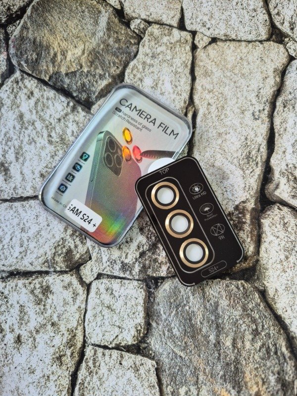 Producto - Protector de cámara metalizado Samsung S24 Plus / S24 FE dorado