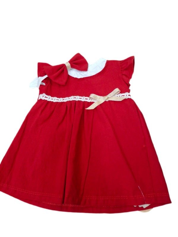 Producto - Vestido AINHOA 3 piezas incluye Vincha y Bombacho