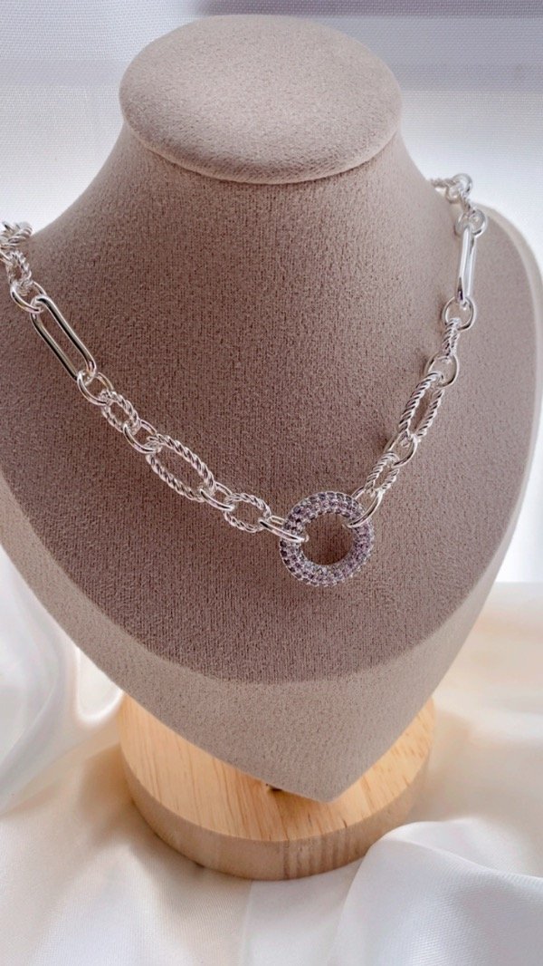 Producto - Gargantilla rock acero blanco