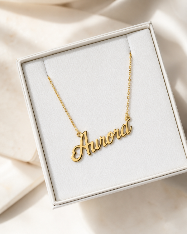 Producto - Solo DIJE con NOMBRE , oro 18k - 2