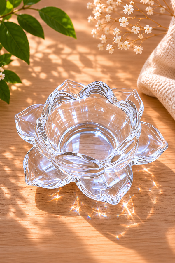Producto - Porta vela flor de loto abierta
