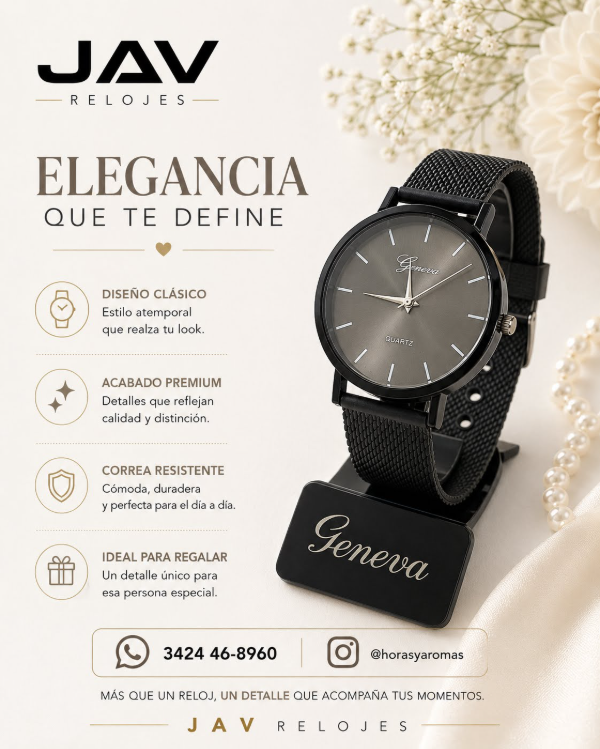 Producto - Reloj Femenino JAV 5 - Marca Geneva