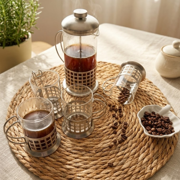 Producto - Kit Cafetero Prensa Francesa + Tazas Regalo Café - 0
