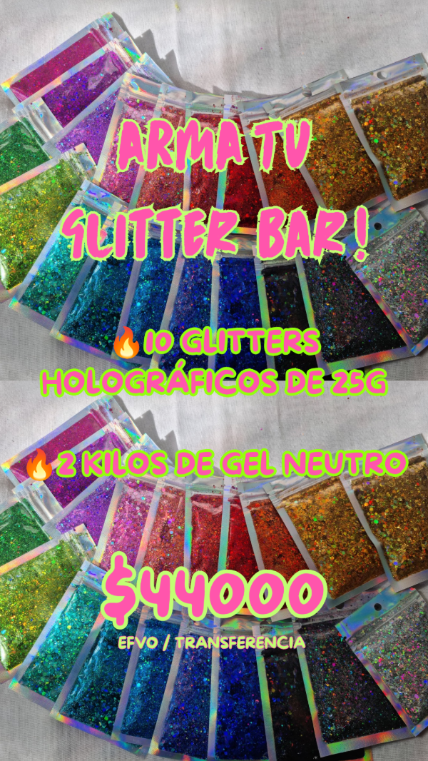 Producto - Combo Glitter Bar III x25g