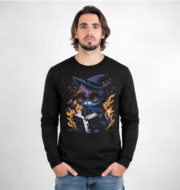 Producto - Remera manga larga Gatito hechicero