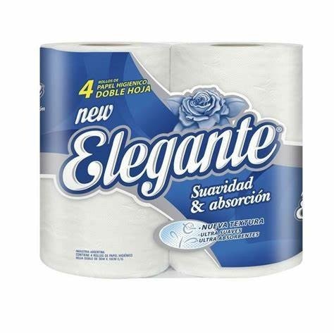 Producto - Papel higienico Elegante 30 mts doble hoja x 4 rollos