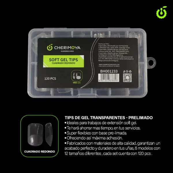 Producto - CHERIMOYA TIP SOFT GEL CUADRADO REDONDO