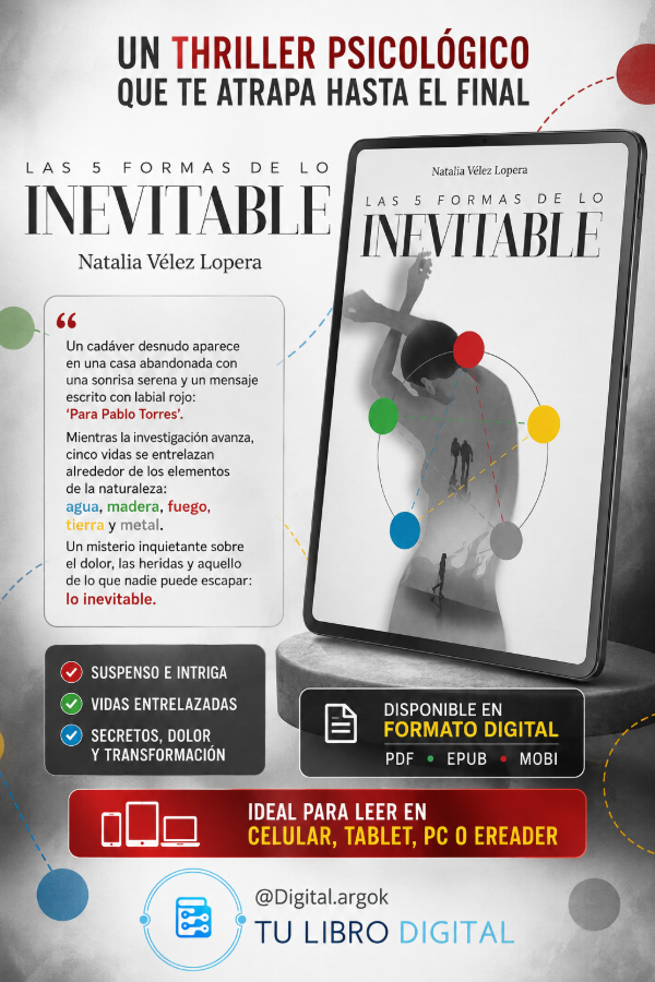 Producto - LAS 5 FORMAS DE LO INEVITABLE  Natalia Vélez Lopera