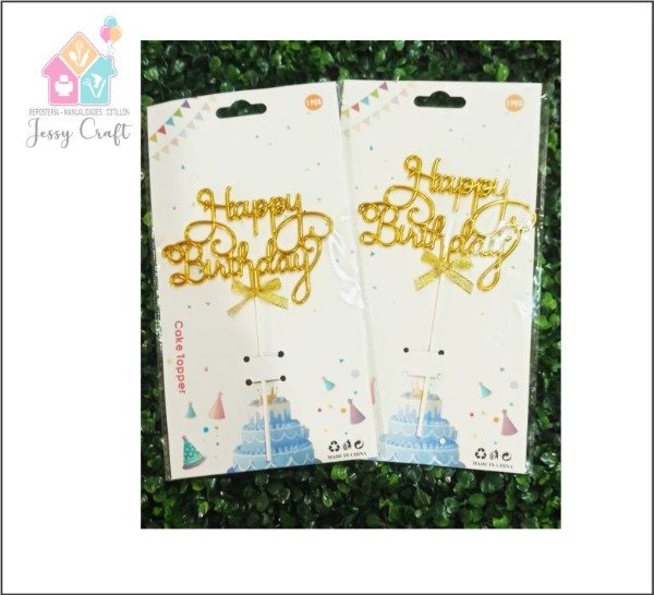 Producto - Cake topper Happy Birthday