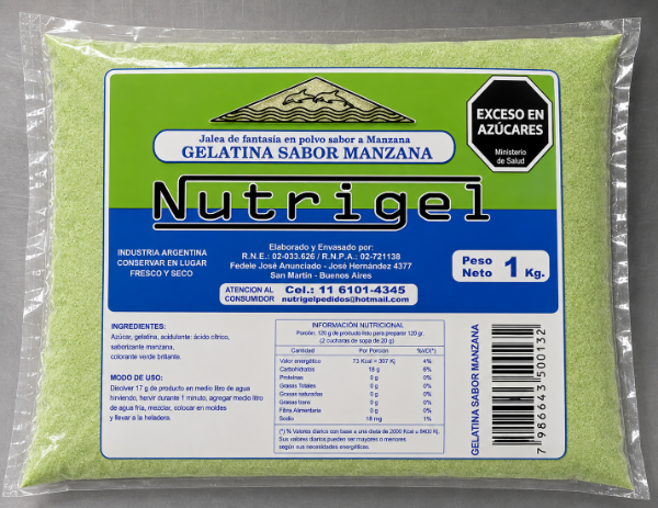 Producto - Gelatina x 1 kg (varios sabores) - 2