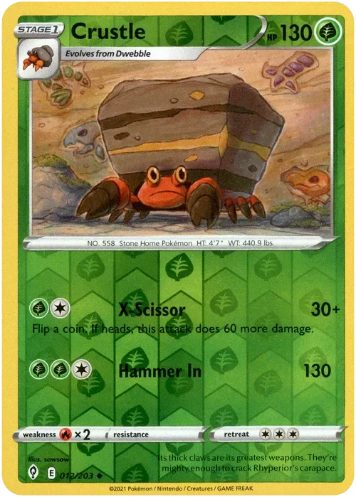Producto - Crustle - 012/203 - Evolving Skies - Reverse Holo