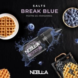 Producto - Nebula salt breack Blue 35 mg postre de arándanos