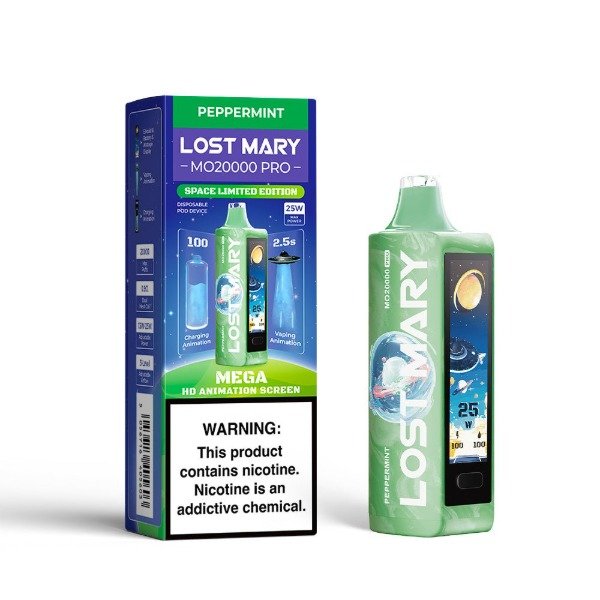 Producto - VAPE DESCARTABLE LOST MARY 20.000 PUFFS PEPPERMINT