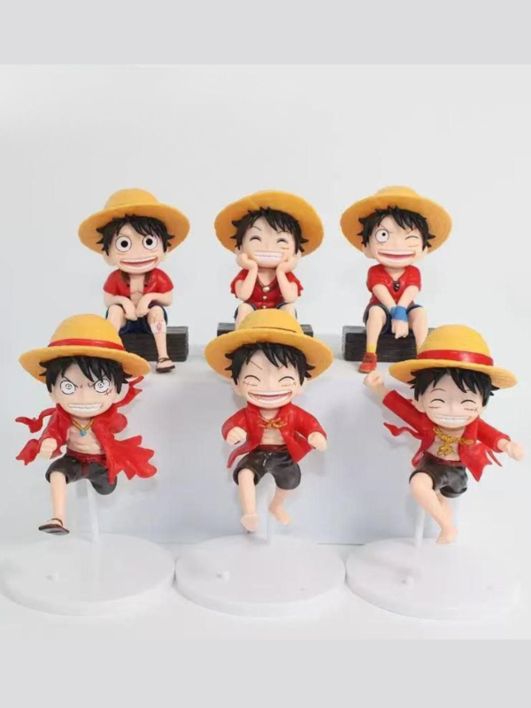 Producto - One Piece set x6 (9-12CM) - Figura One Piece - Nirostoys