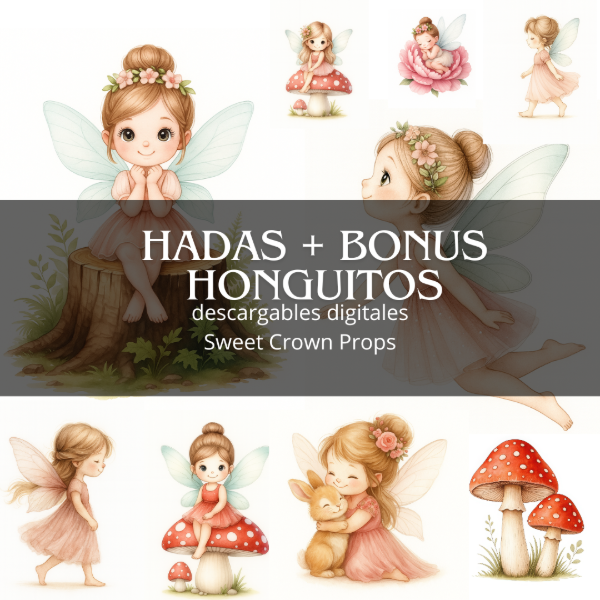 Producto - Coleccion digital HADAS + bonus Hongos, Casita de hongo