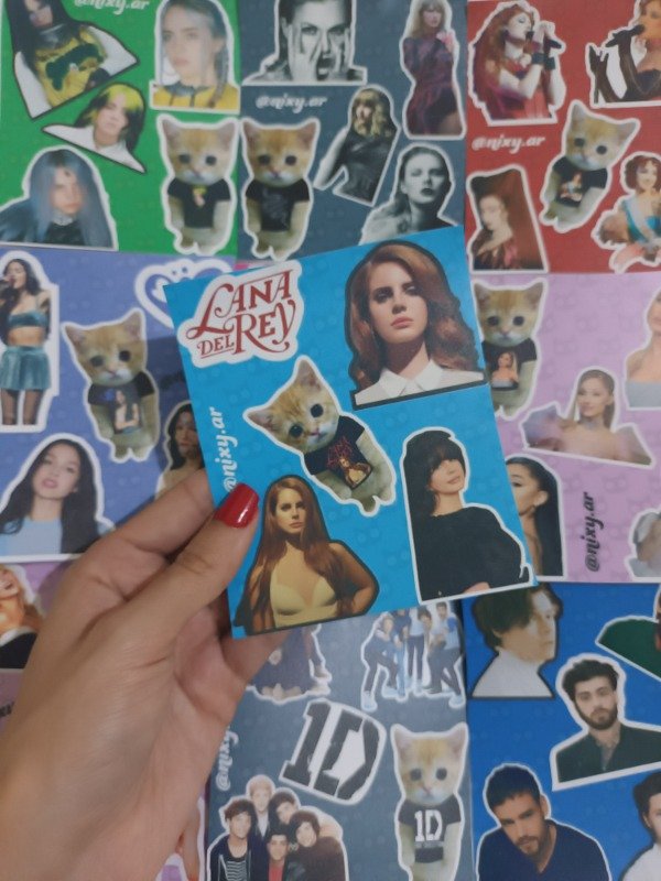 Producto - Plancha de stickers Lana del Rey
