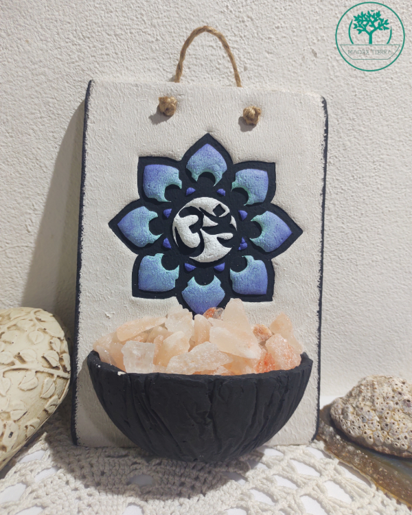 Producto - Lampara de sal Colgante Flor de Loto