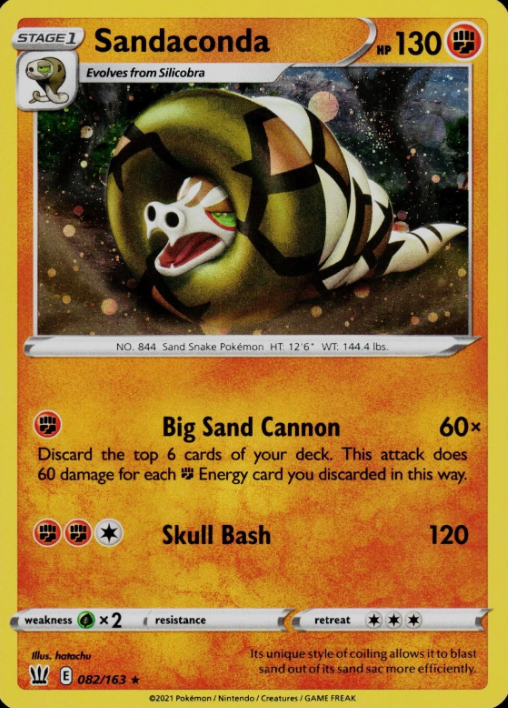 Producto - Sandaconda - 082/163 - Battle Styles - Holo Cosmos Promo
